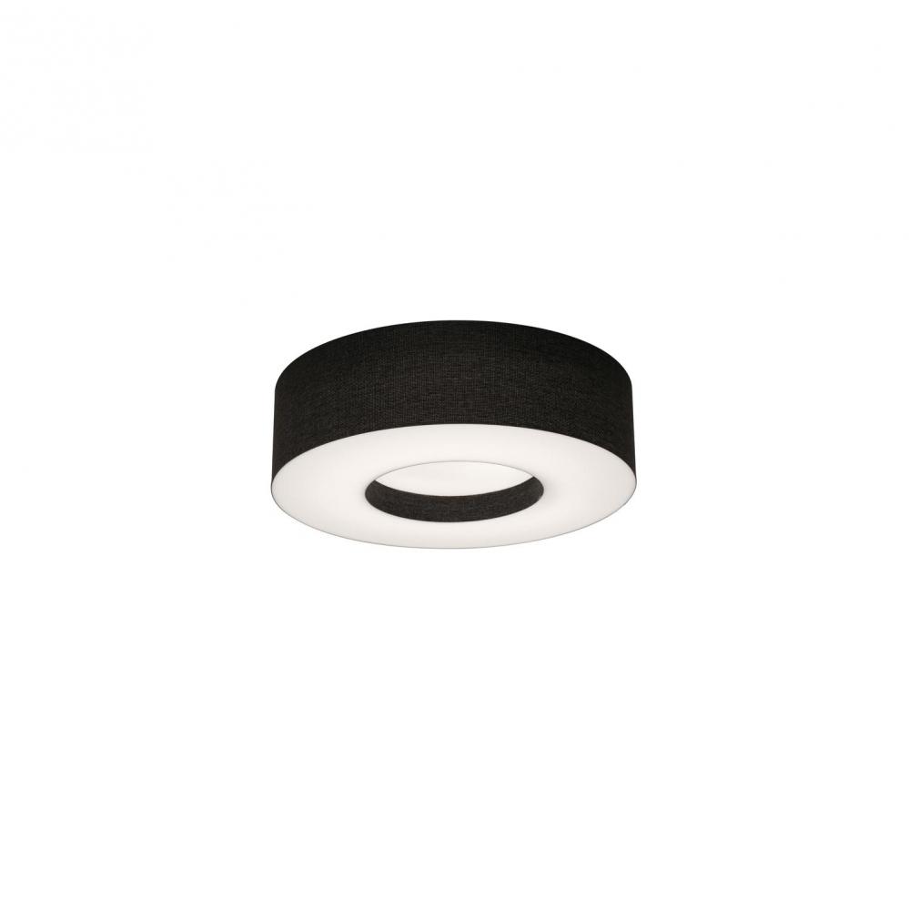 Montclair 12'' Med Base Flush Mount - BK w/ BK