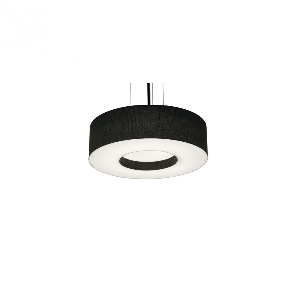 Montclair 12'' LED Pendant - 18W 120-277V,BK w/ BK