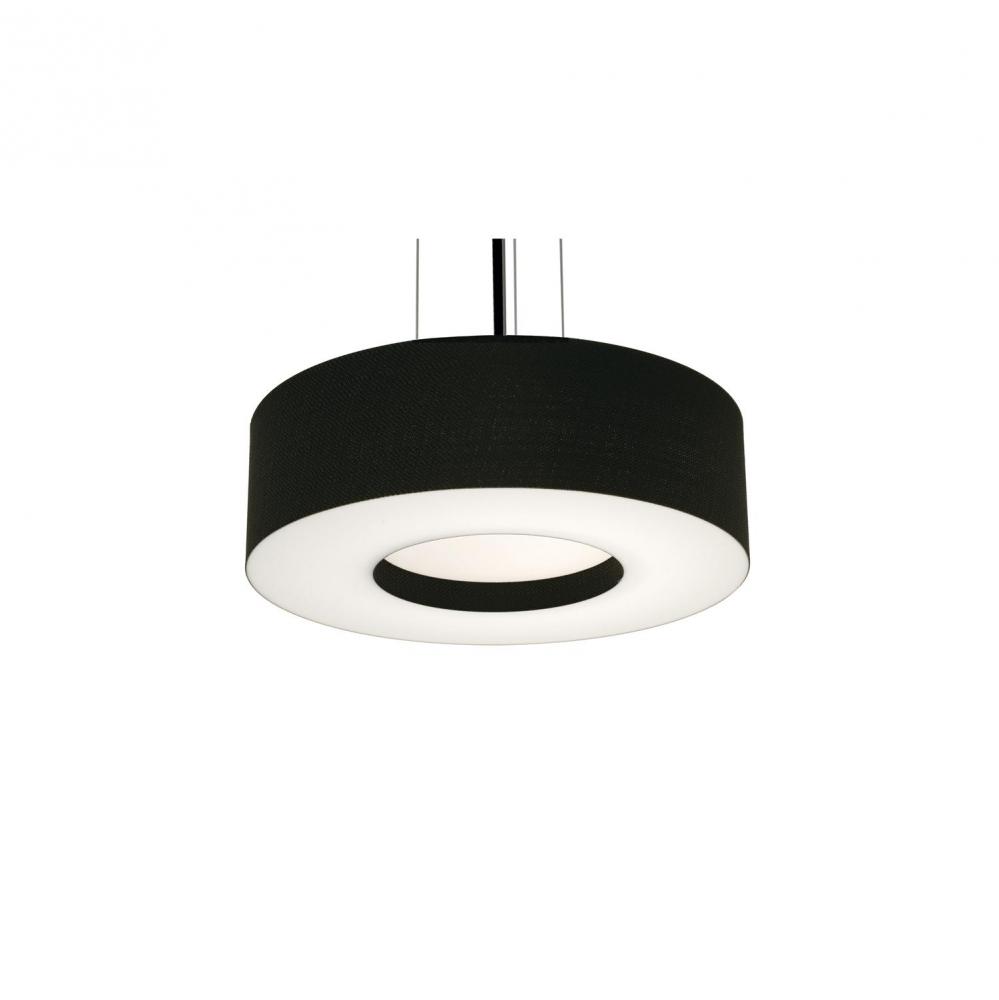 Montclair 15'' Med Base Pendant - BK w/ BK