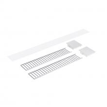 Nora NLUD-4LOUVAW - Louver Accessory Set for NLUD-4334, Aluminum Louver, White End Caps