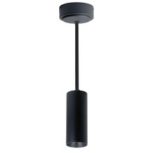 Nora NYLM-2STCDXBBLE3A/84 - 2" iLENE 84" Stem Mount Mini Cylinder, 725lm, 15W, 3000K, Black, 120V Triac/ELV Dimming