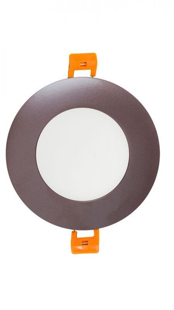 3"" ROUND MULTI-COLOR TEMP. SLIM RECESSED LIGHT, 6W, 400LM ~ 420LM, 3000K 4000K 5000K