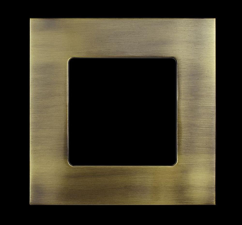 4 INCH SQUARE TRIM FOR SSL4 SERIES. ANTIQUE BRONZE