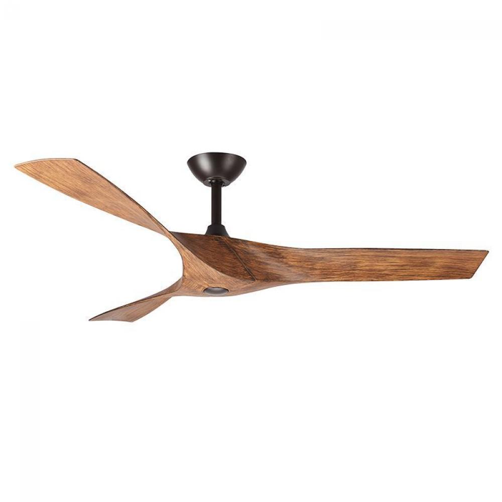 52in 3-BLADE OUTDOOR CEILING FAN REMOTE CONTROL BRONZE AND WALNUT BLADES