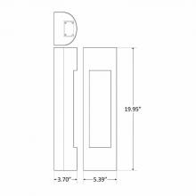 Westgate MFG C3 CRE-MP-10-40K-BR - LED WALL SCONCE LIGHT