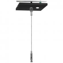 Westgate MFG C3 SCL-CSQ1P-12FT-NC-BK - ADJ. 12FT 1/16in SINGLE SQUARE SUSPENSION CANOPY SET WITH KEYHOLE END CONNECTOR, POWER SIDE