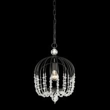 Varaluz 343P01MB - Voliere 1-Lt Crystal Pendant - Matte Black