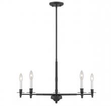 Savoy House 1-4410-5-89 - Jasmine 5-Light Chandelier in Matte Black