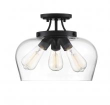 Savoy House 6-4035-3-BK - Octave 3-Light Ceiling Light in Black