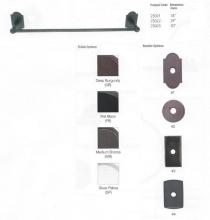 Emtek 23021-2-FB - SANDCAST BRONZE TOWEL BAR