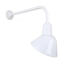 Hi-Lite MFG Co. H-QSN18110-SA-93/QSNB-13-93 - 10" Gooseneck Light Angle Shade, QSNB-13 Arm