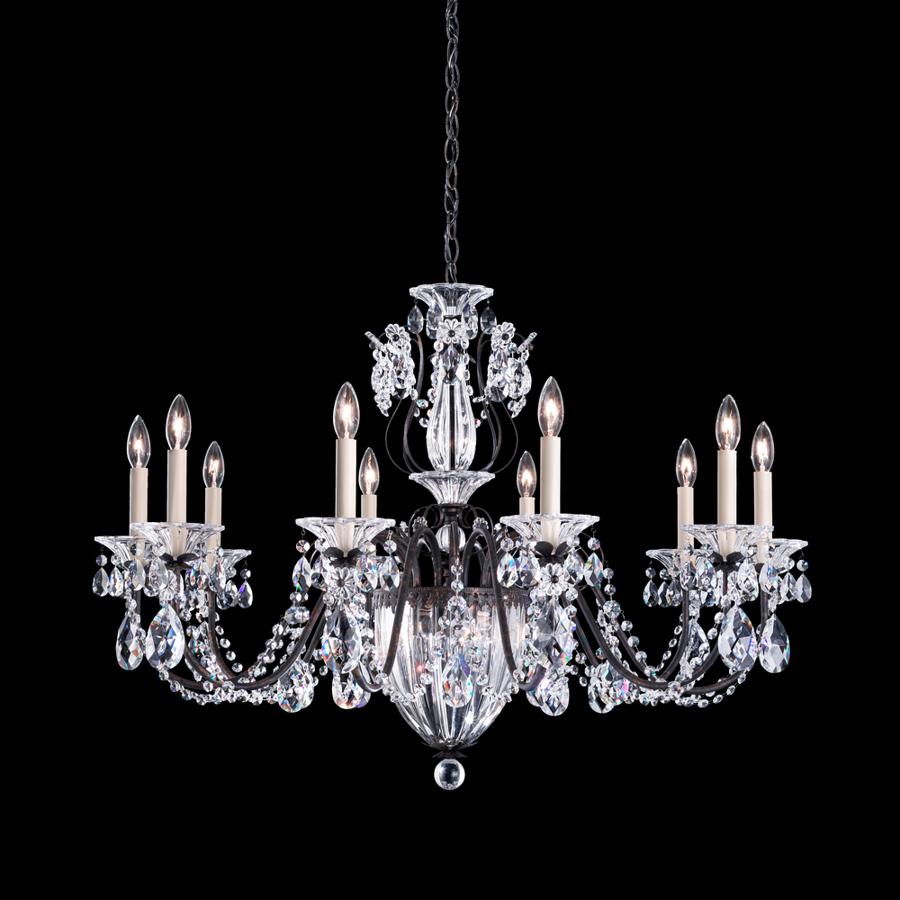 Bagatelle 13 Light 120V Chandelier in Heirloom Gold with Heritage Handcut Crystal