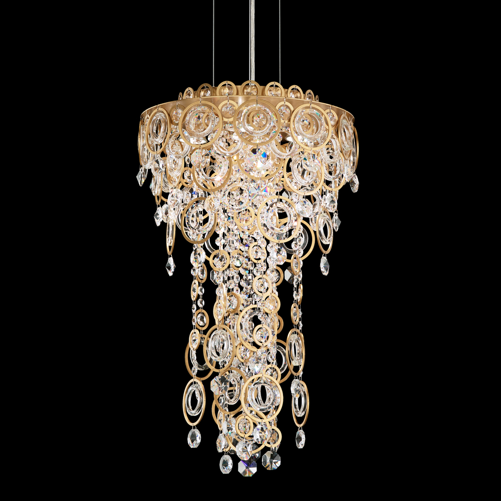 Circulus 4 Light 120V Pendant in Heirloom Gold with Optic Crystal