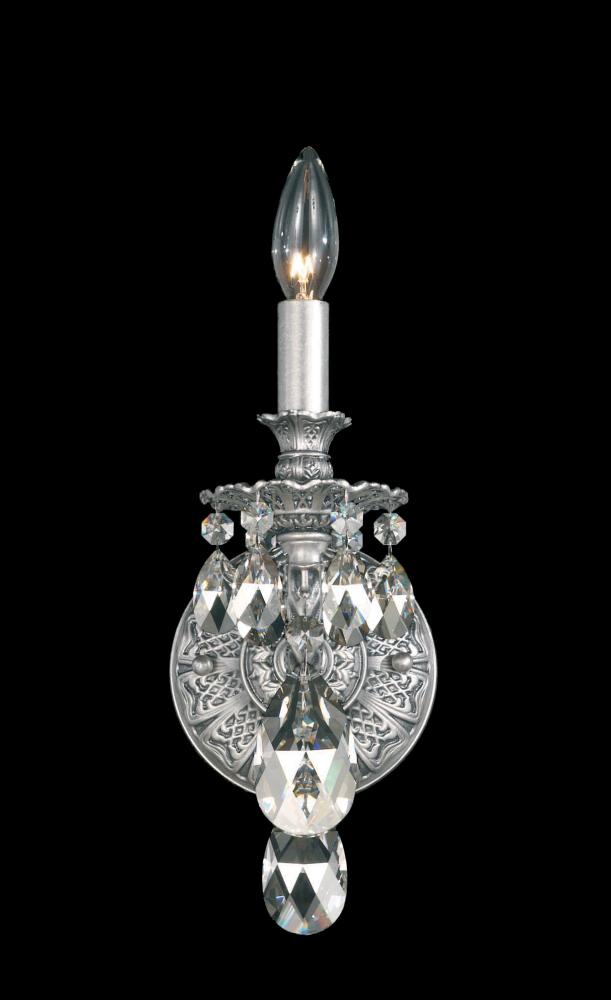 Milano 1 Light 120V Wall Sconce in Heirloom Gold with Heritage Handcut Crystal