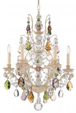 Schonbek 1870 5770-22H - Bordeaux 6 Light 120V Chandelier in Heirloom Gold with Heritage Handcut Crystal