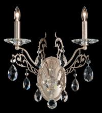 Schonbek 1870 FE7002N-23H - Filigrae 2 Light 120V Wall Sconce in Etruscan Gold with Heritage Handcut Crystal