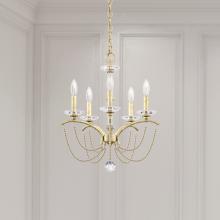 Schonbek 1870 BC7105N-06O - Priscilla 5 Light 120V Chandelier in White with Optic Crystal