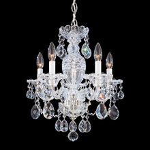 Schonbek 1870 2999-40R - Sterling 5 Light 120V Chandelier in Polished Silver with Heritage Handcut Crystal