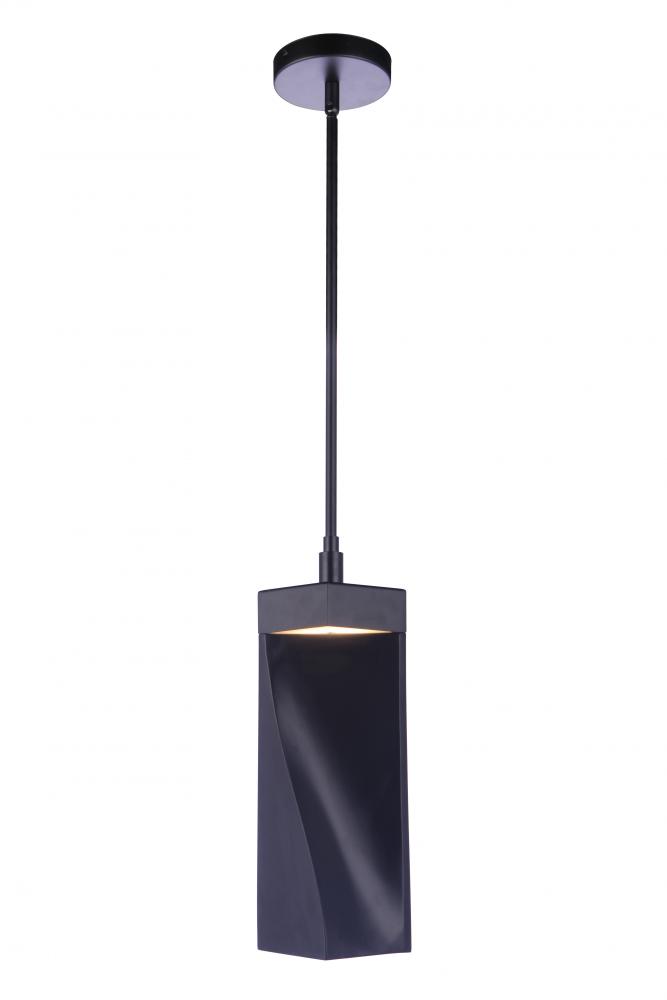 Drama LED Mini Pendant in Flat Black