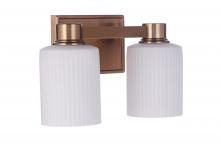 Craftmade 12912SB2 - Bretton 2 Light Vanity in Satin Brass