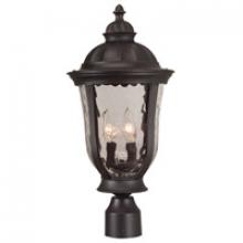 Craftmade Z6025-OBO - Frances 3 Light Outdoor Post Mount in Oiled Bronze Outdoor