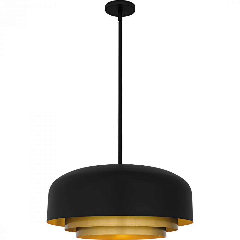 Frankie 4-Light Matte Black Pendant