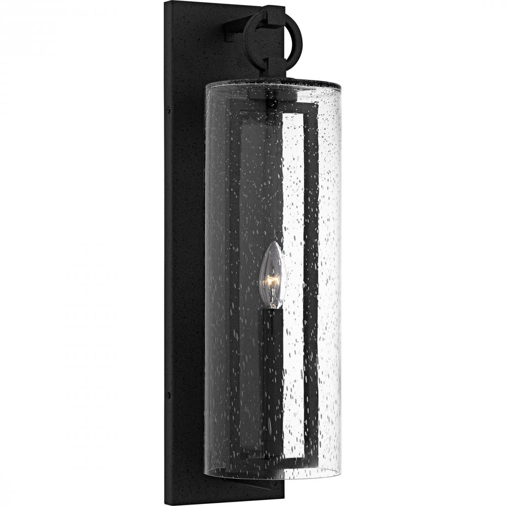 Redan 1-Light Stone Black Outdoor Wall Lantern