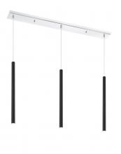 Z-Lite 917MP24-MB-LED-3LCH - 3 Light Linear Chandelier