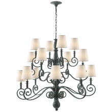 Visual Comfort & Co. Signature Collection TOB 5203DG-NP - Lillie Road Large Chandelier