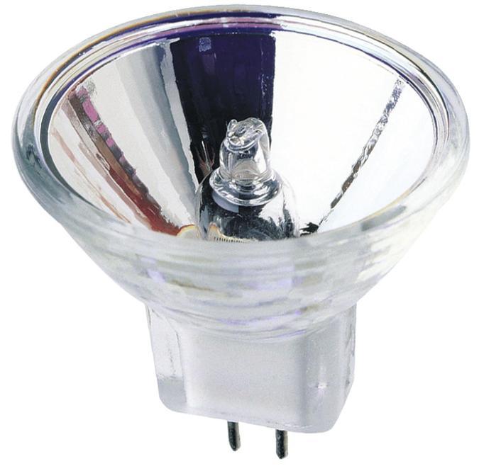 20W MR11 Halogen Low Voltage Narrow Flood Clear Lens GU4 Base, 12 Volt, Card