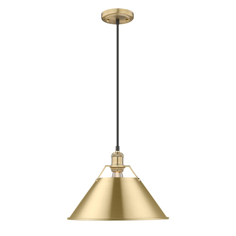 Orwell BCB Large Pendant - 14" in Brushed Champagne Bronze with Brushed Champagne Bronze shade