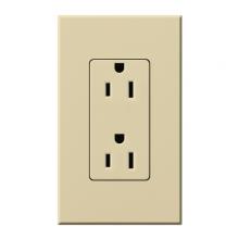 Lutron Electronics NTR-15-IV - NOVA T RECEPTACLE IVORY