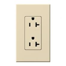 Lutron Electronics NTR-20-BE - NOVA T RECEPTACLE 20AMP BEIGE