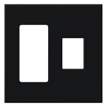 Lutron Electronics VWP-2RC-BL - VAREO WALLPLATE 2GNG RECEPT/ CONT BLACK