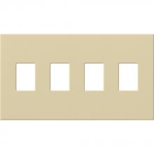 Lutron Electronics VWP-4-IV - VAREO WALLPLATE 4GNG IVORY