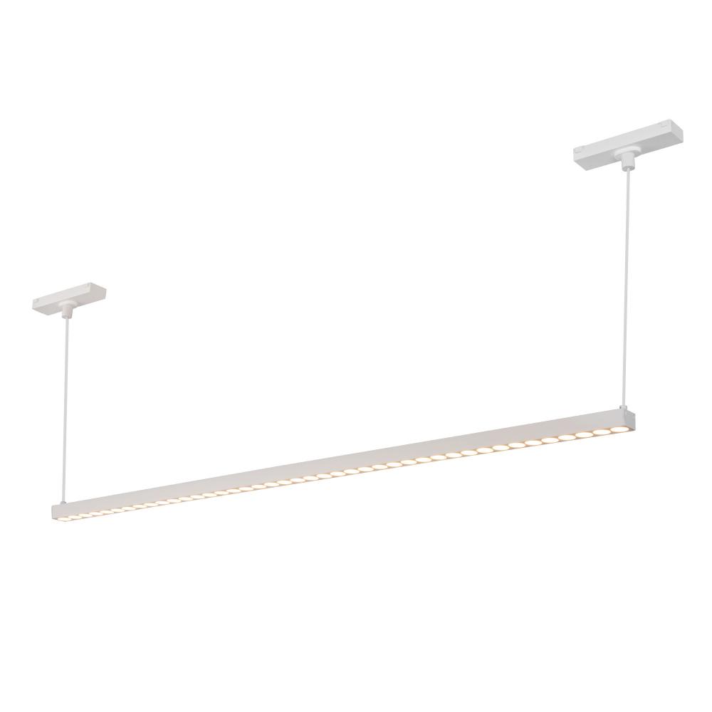 Kyan 33-in White Trilo Track Linear Pendant