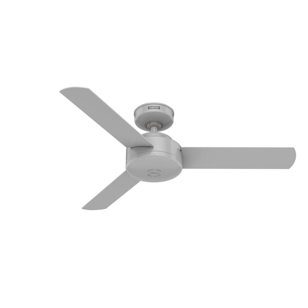 Hunter 44 inch Presto Dove Grey Ceiling Fan and Wall Control