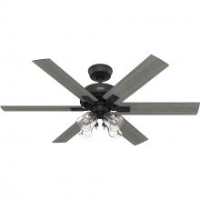 Hunter 52903 - Hunter 52 inch Fonthill ENERGY STAR® HunterExpress Matte Black Ceiling Fan with LED Light Kit