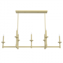 Hunter 19055 - Hunter Briargrove Modern Brass 7 Light Large Chandelier Ceiling Light Fixture