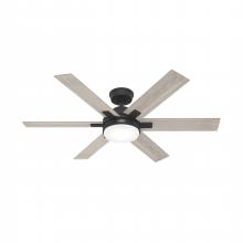 Hunter 51879 - Hunter 52 inch Georgetown HunterExpress Matte Black Ceiling Fan with LED Light Kit