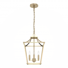 Hunter 19066 - Hunter Laurel Ridge Alturas Gold 4 Light Small Pendant Ceiling Light Fixture