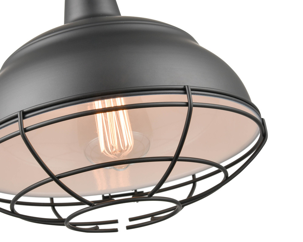 1-Light Mini-Pendant light Matte Black