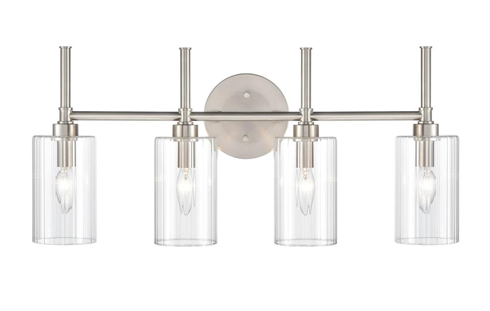 Chastine 4-Light Vanity Brushed Nickel