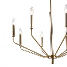 Millennium 8168-MG - Laurell 8-Light Chandelier Ceiling Light Modern Gold