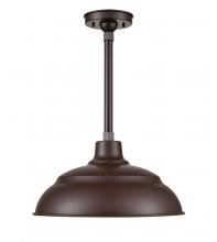 Millennium LEDRWHS17-ABR - R Series 1-Light LED Warehouse Shade Architect Bronze