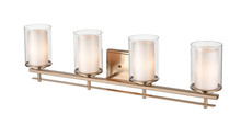 Millennium 5504-MG - Huderson 4-Light Vanity Modern Gold