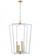 Millennium 4526-MW/MG - Lizabeth 6-Light Pendant Light Matte White/Modern Gold