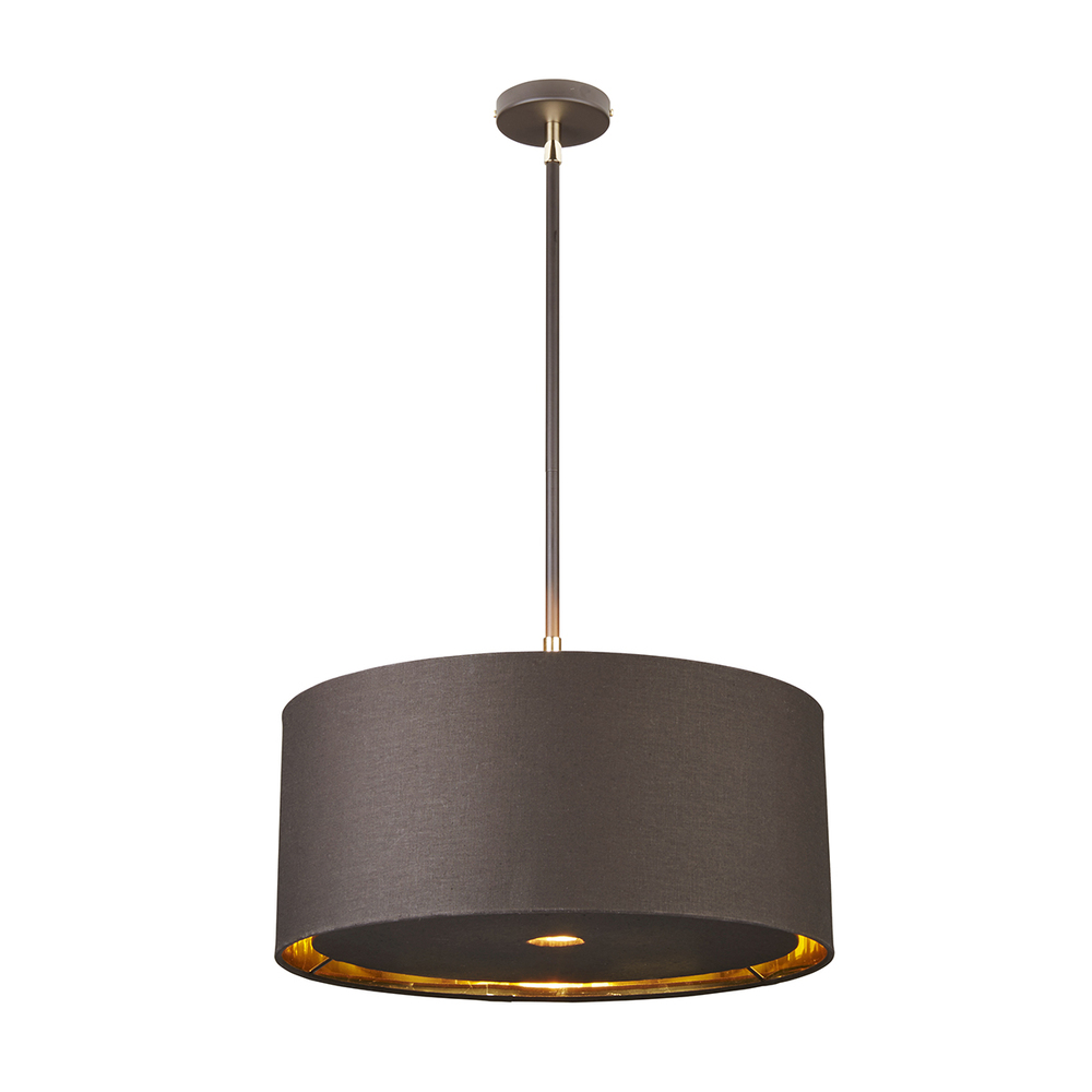 Modern Balance Brown and Polished Brass Pendant