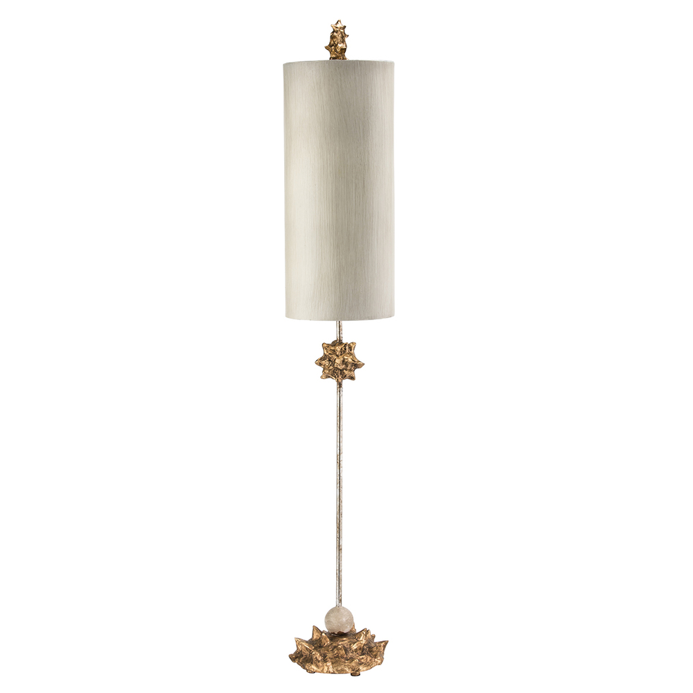 Lucas McKearn Nettle Tall Large Buffet Table Lamp Distressed Gold by Lucas Mckearn