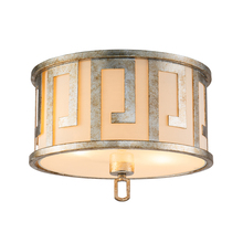 Lucas McKearn GN/Lemuria/F - Lemuria 2 Light Flush mount in Distressed Gold By Lucas McKearn